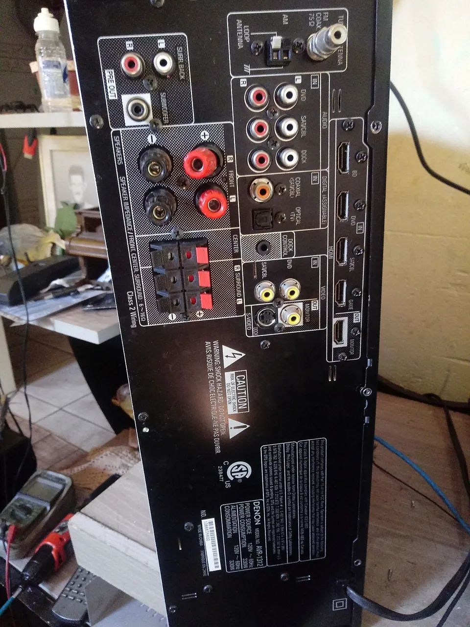 Reciver Denon 330 whats 5 HDMI Com Usb e Bluetooth - Foto 2