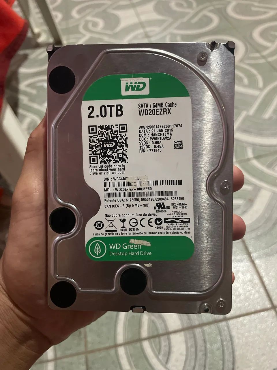 HD 2tb (2000gb) - Armazenamento - Doutor Sílvio Botelho, Boa Vista