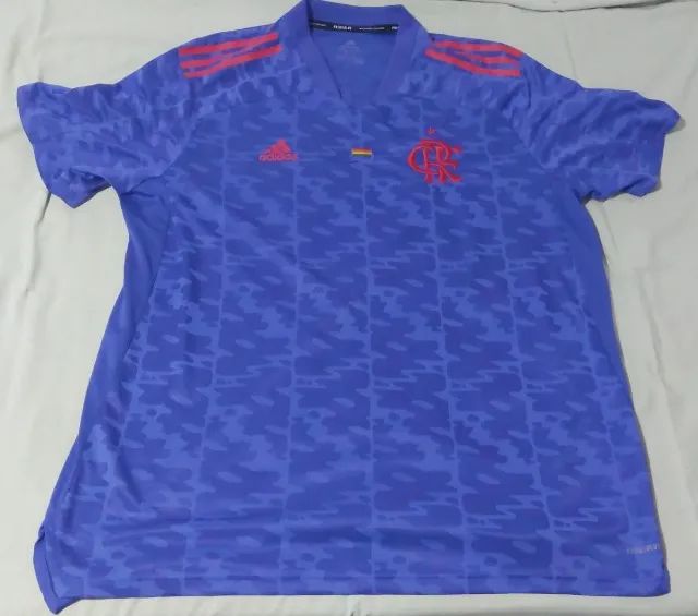Camisa Flamengo Azul 2021 Pride Adidas 2GG