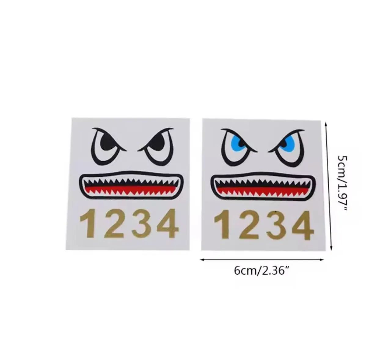  Par de adesivos adesivos de tubarão 3D para decoração de drone para DJI Mavic Pro<br> - Foto 6