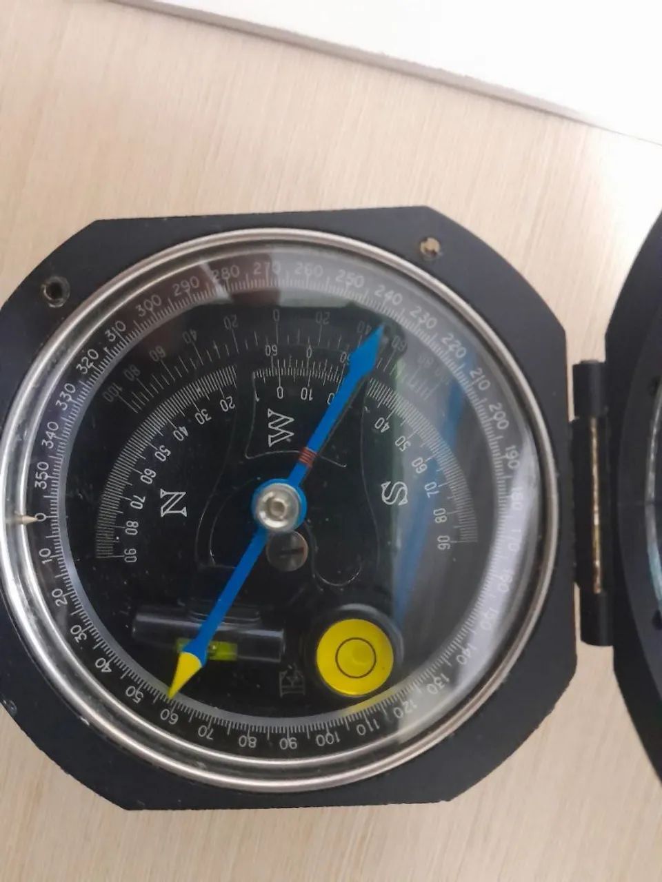 Antiguidade Bússola Japonesa Antiga Hope com suporte - Foto 3