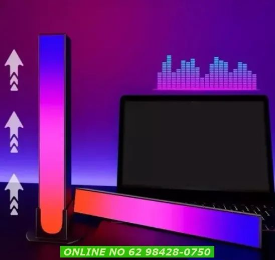 Luminaria Led Rgb Barra De Luz Inteligente Controle 15 Modos top para estudios - Foto 4