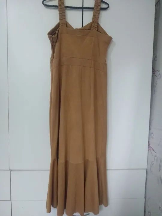 Vestido midi  bege - Foto 2
