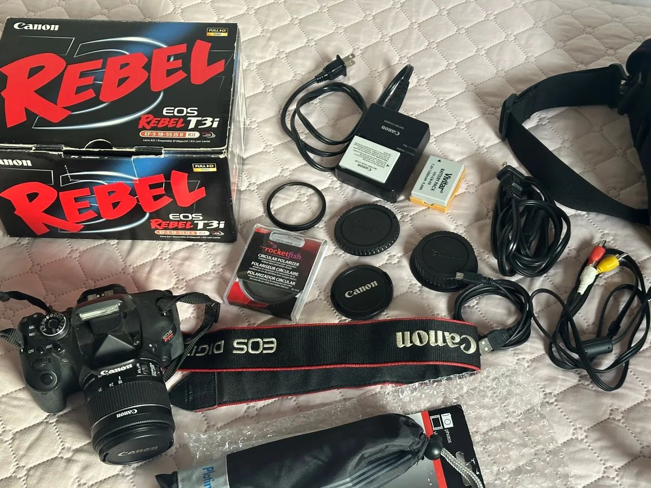 Câmera Canon EOS Rebel T3i - Ótimo estado! - Foto 3