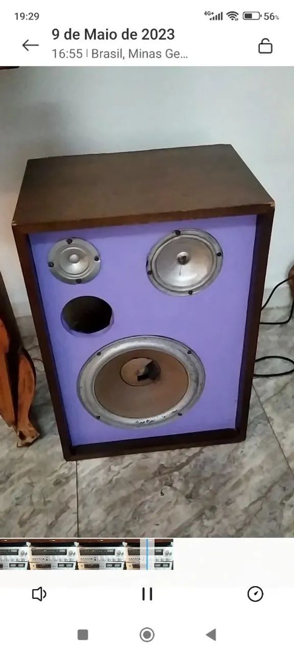 Som Gradiente+2 caixas de som gradiente, único dono todo revisado - Foto 5