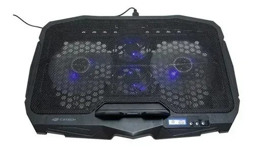 Suporte Base Notebook Nbc-100bk C3tech Gamer 4 Coolers Led Cor Preto