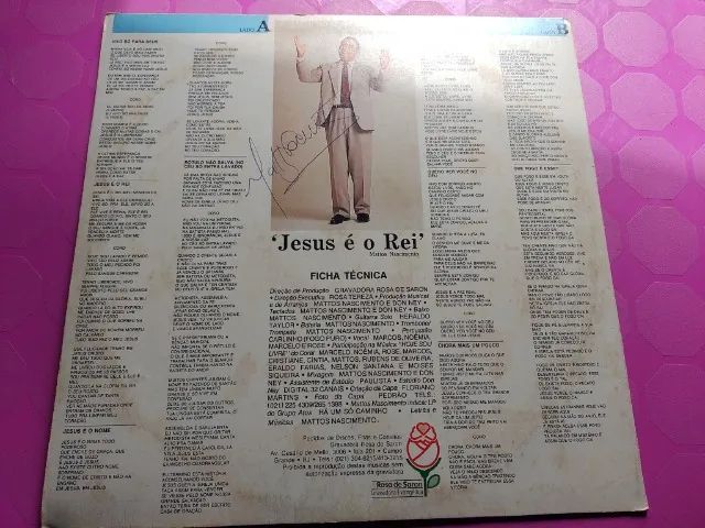 Mattos Nascimento - Jesus é o Rei Lp Vinil Gospel Autografado - Foto 2