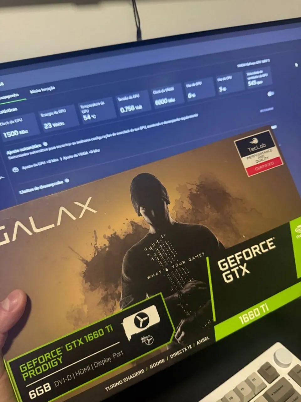 Placa de Vídeo GTX 1660 TI