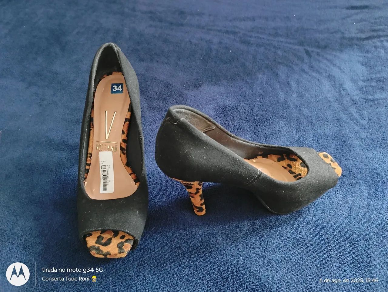 Sandália Vizzano 34 novo .  Salto Alto Animal Print - Foto 2