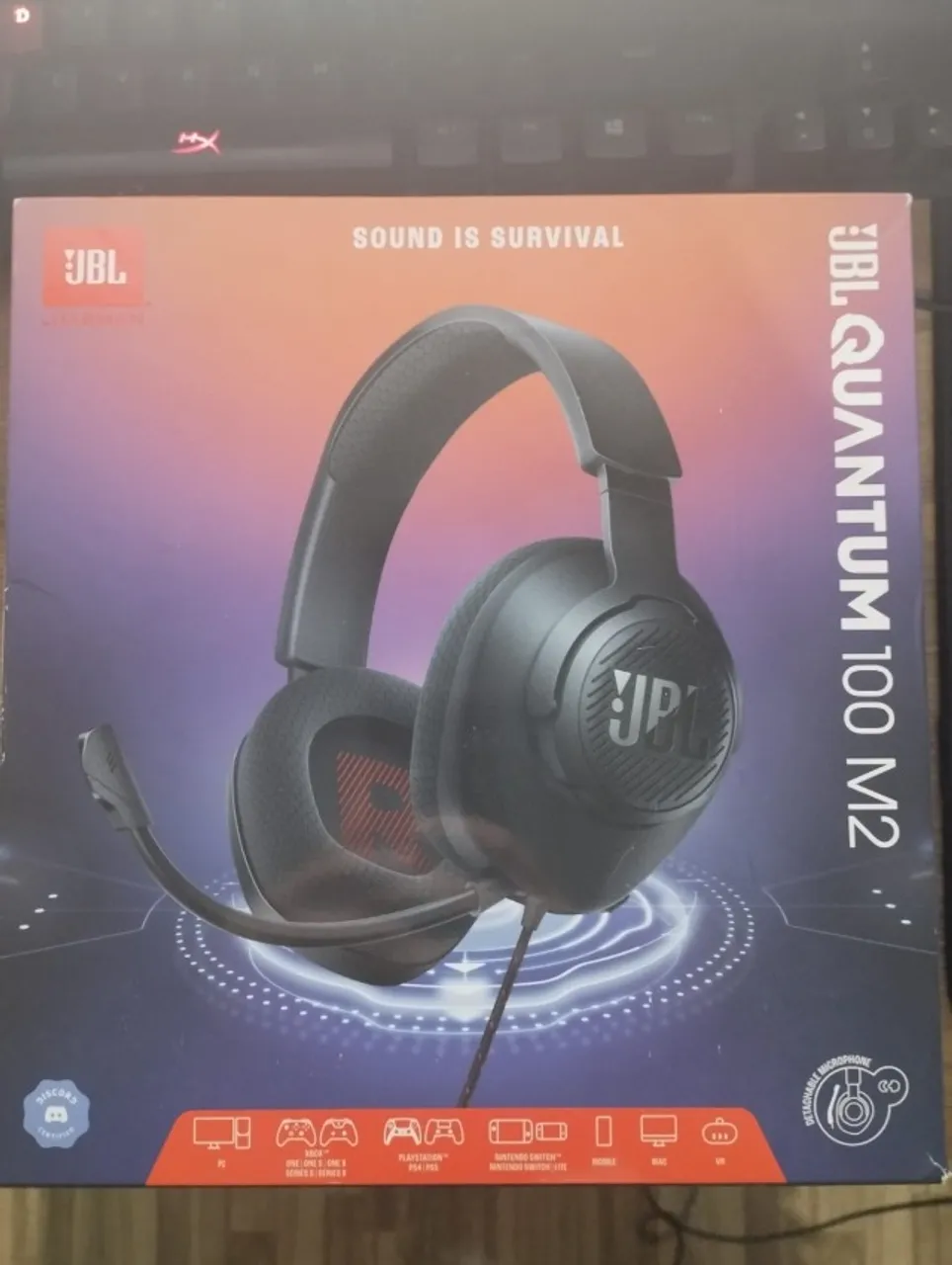 Headset JBL Quantum 100M2 - Lacrado - 100% original