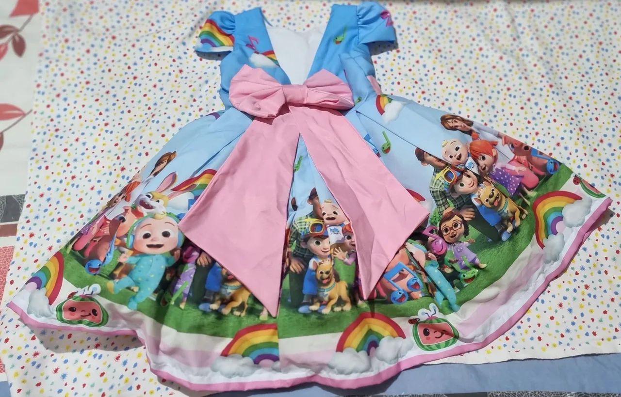 Vestido de Festa temática Cocomelon  - Foto 2
