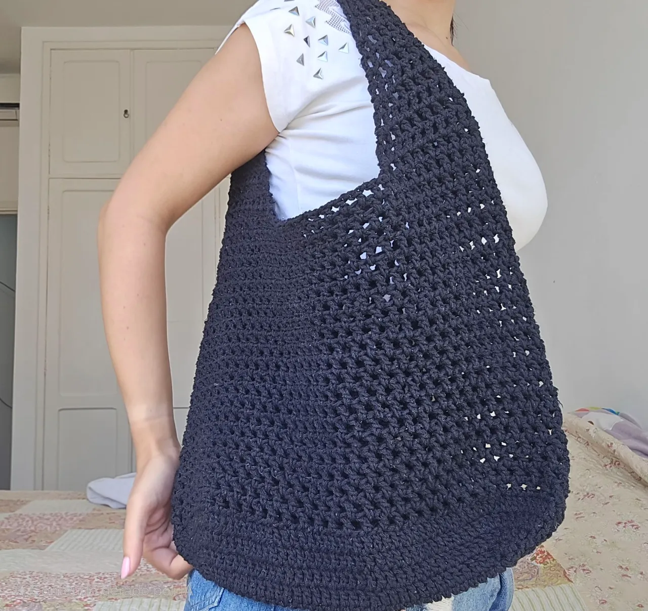 Bolsa Ecobag Crochê Artesanal
