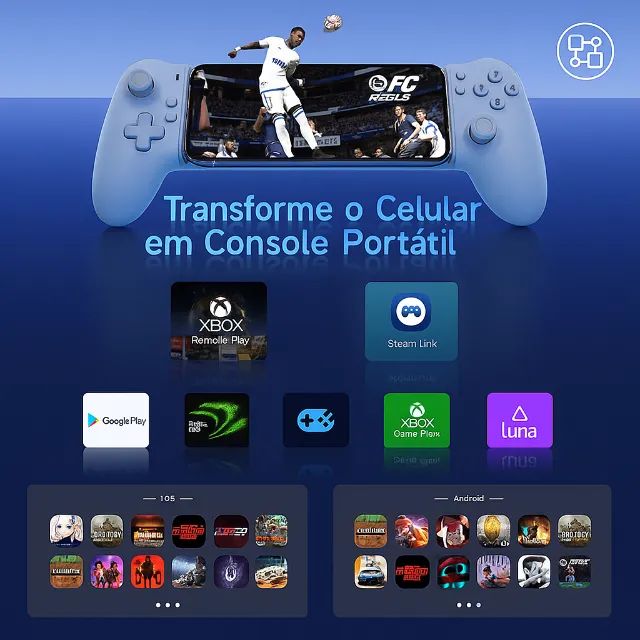 [New] EasySMX M15 Mobile Phone Controller Gamepad Type C Android iPhone Hall Effect64313242386818121