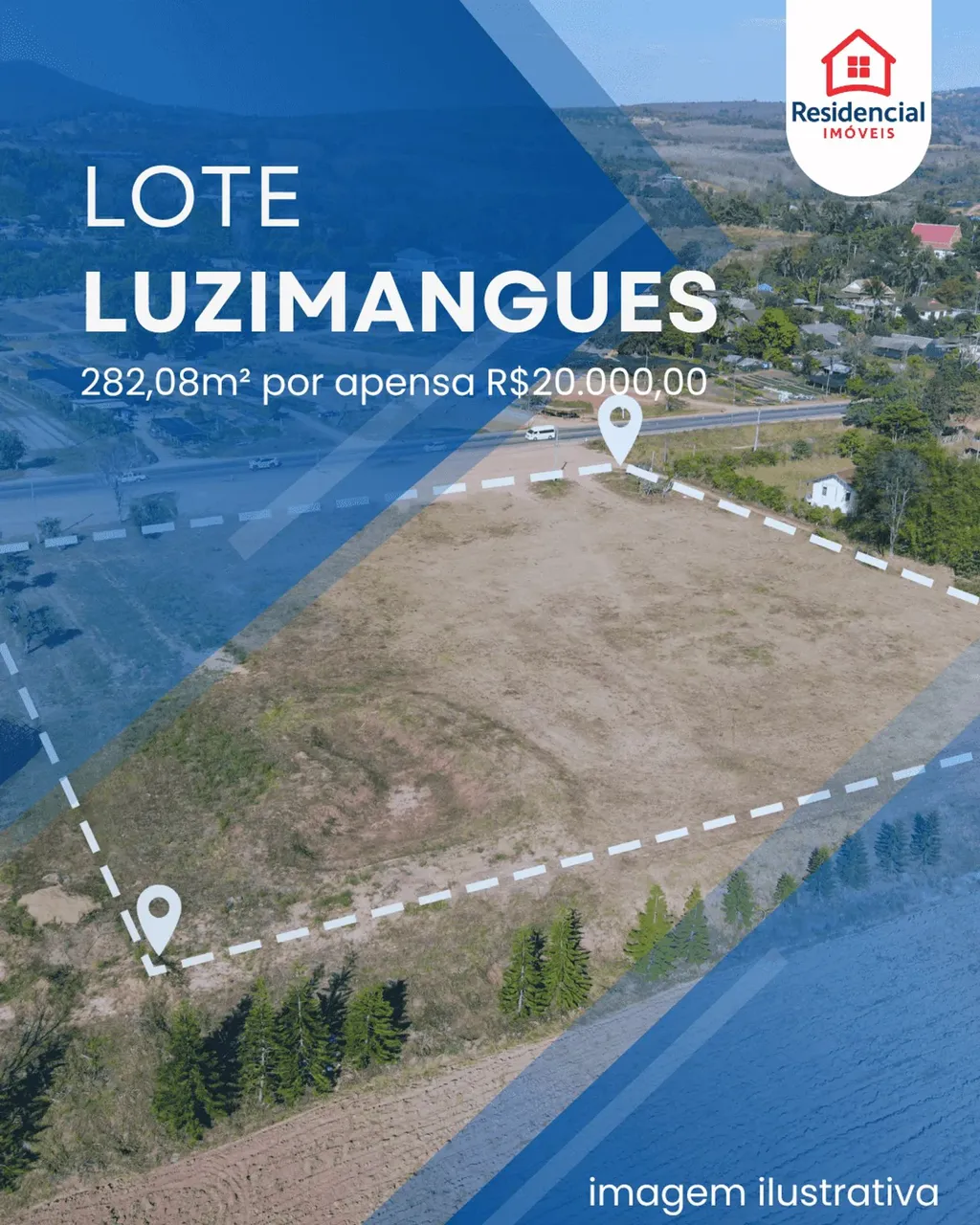 Lote à Venda  Residencial Terra Vista, Luzimangues