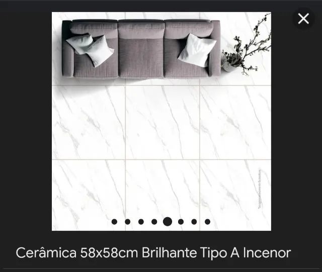 Cerâmica marmorizada 58x58 - Foto 4