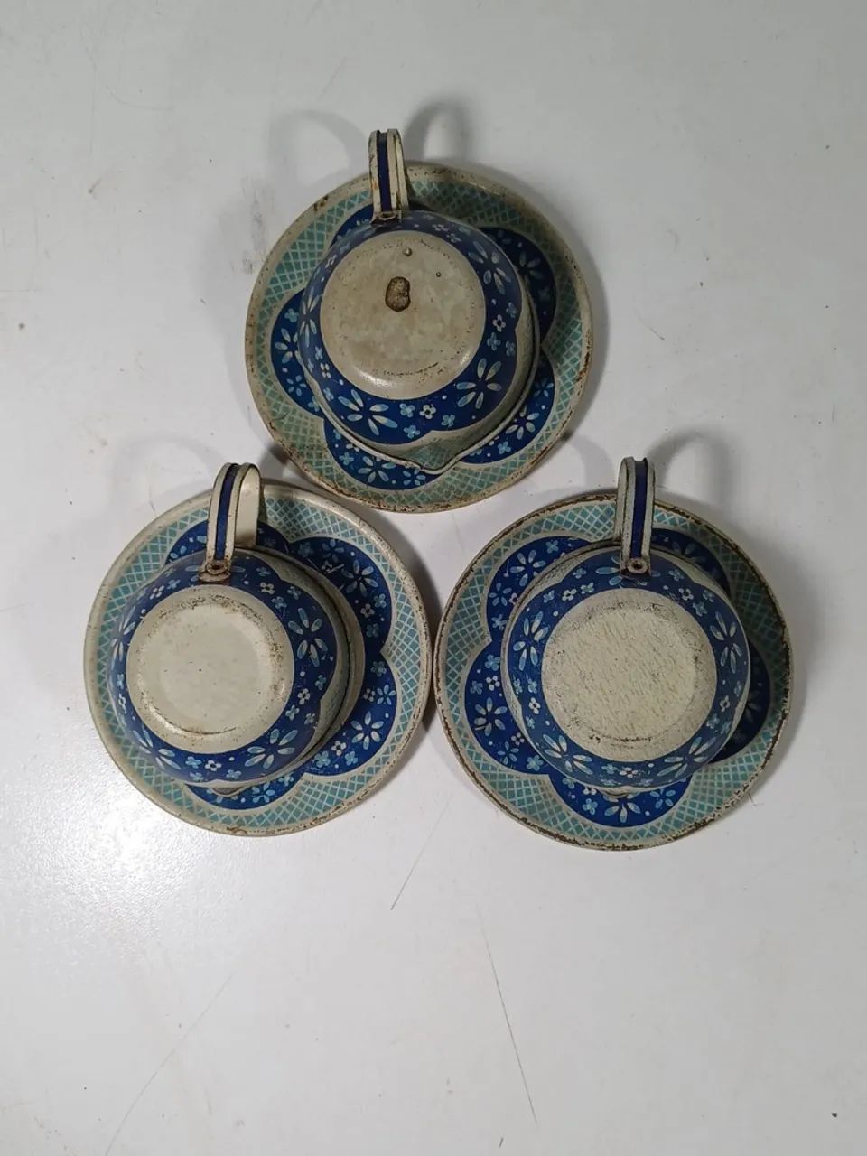 Conjunto de Chá de Brinquedo em lata anos 60  - Foto 3