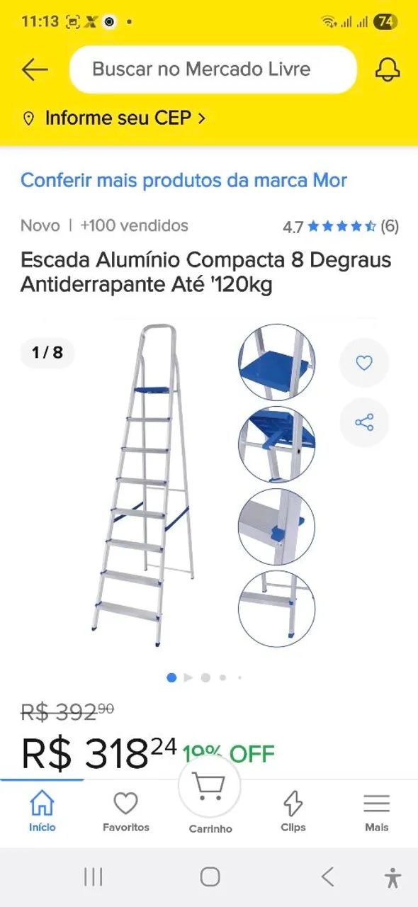  Escada doméstica Mor  - Foto 3