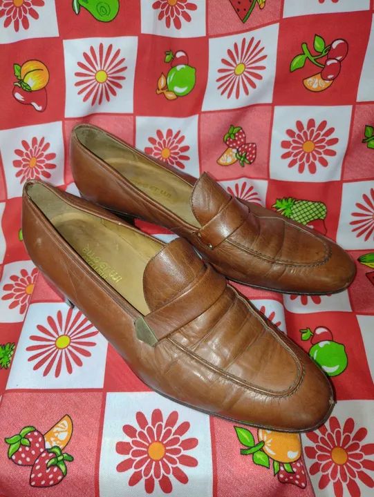 Sapatos de Couro Marrom - Estilo Clássico - Foto 3