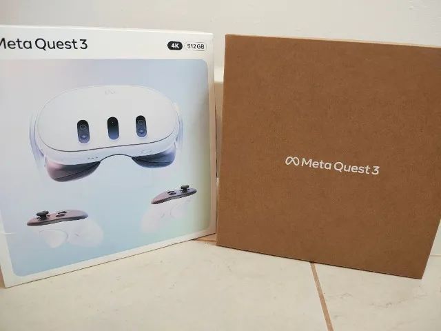 Meta Quest 3 512GB VR Original - Na Caixa - Consoles de Vídeo Game