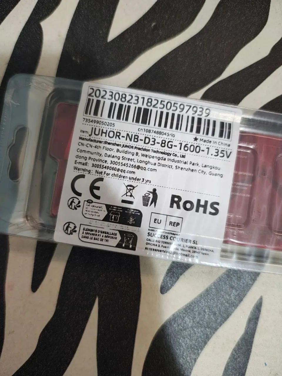 Juhor 8GB DDR3 1600MHz Memory (Laptop)64739260742915121