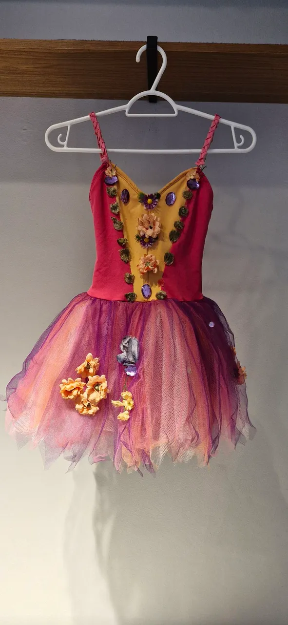 Vestido de Bailarina Infantil Colorido e Encantador