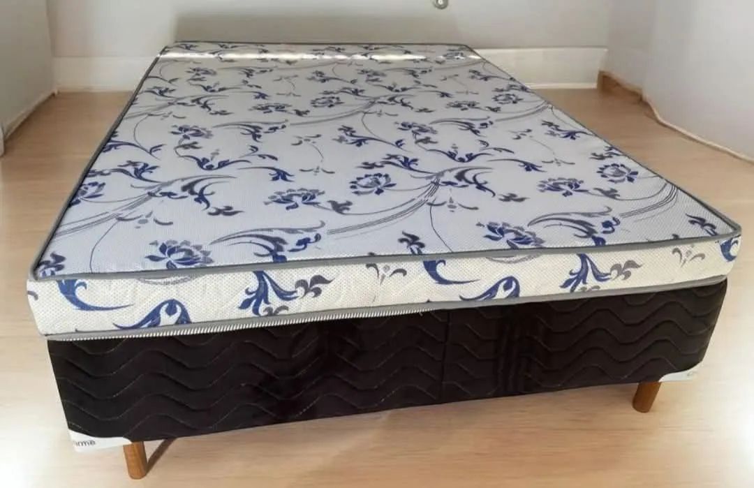 Cama Box casal, colchão + base apenas R$850!