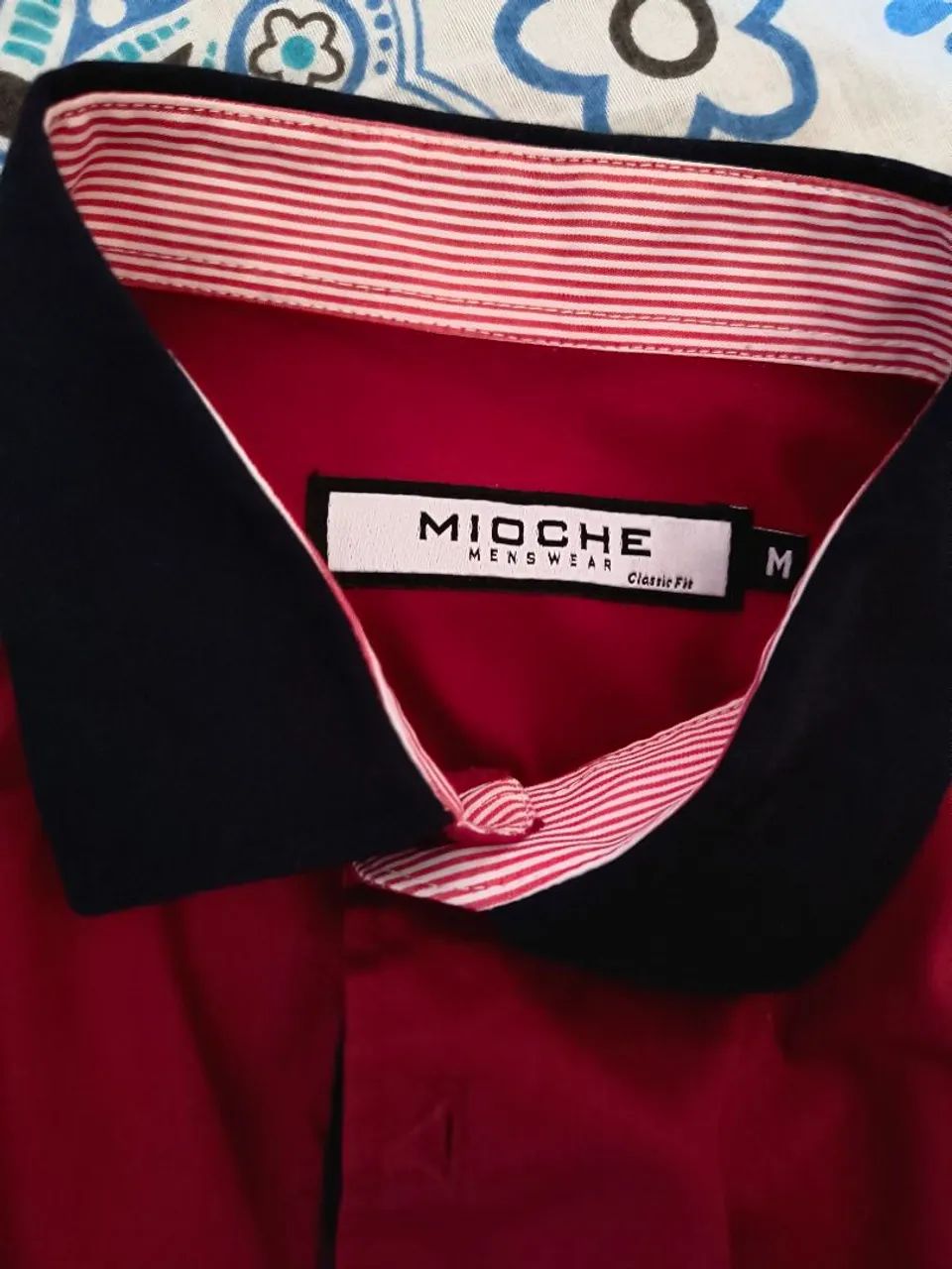Camisa social vermelha mioche menswear - Foto 3