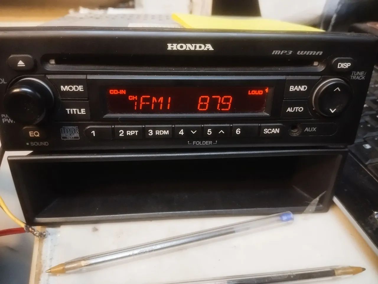 Rádio original Honda fit 