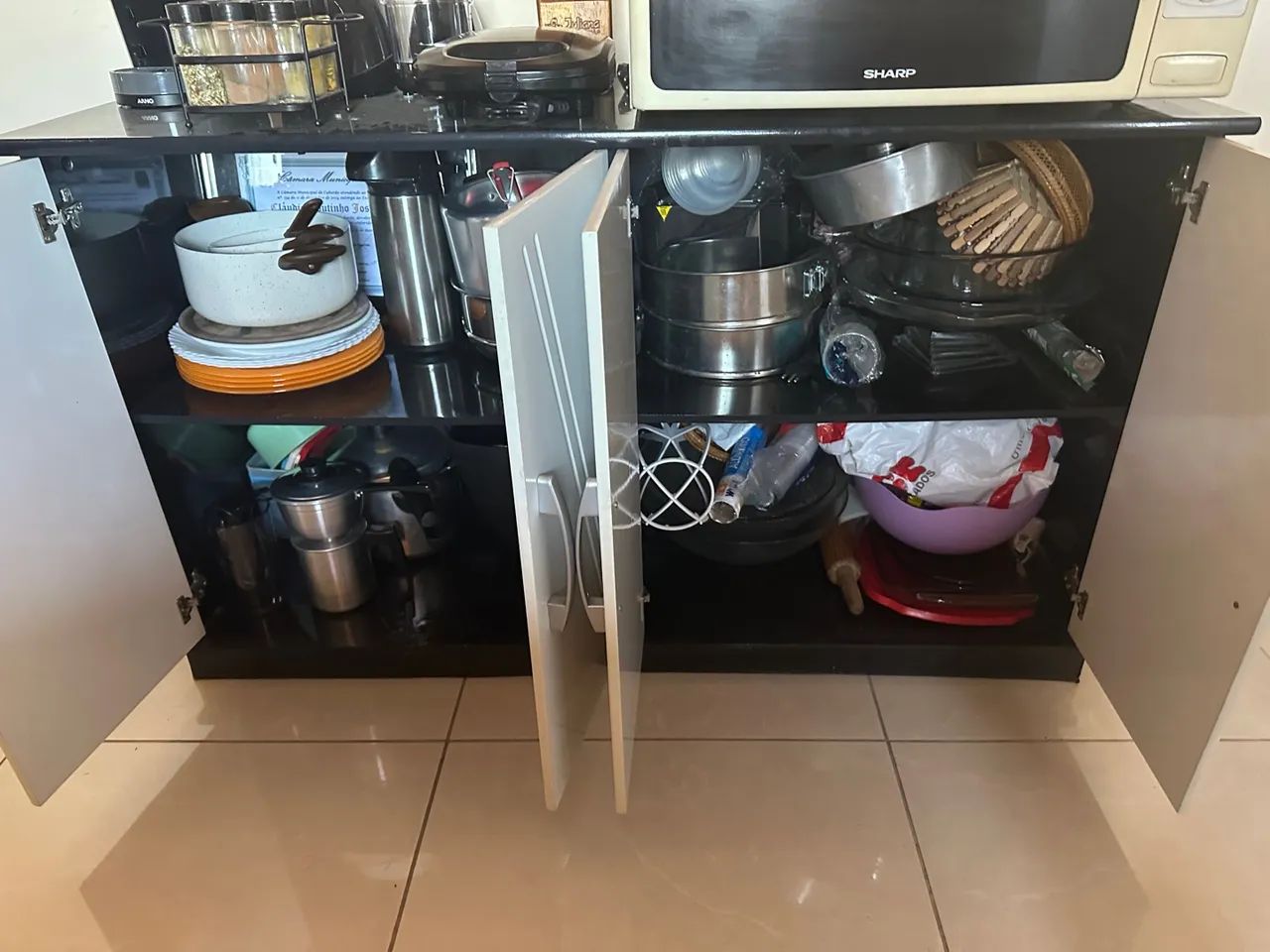 Armário de Cozinha Branco 4 Portas - Foto 2
