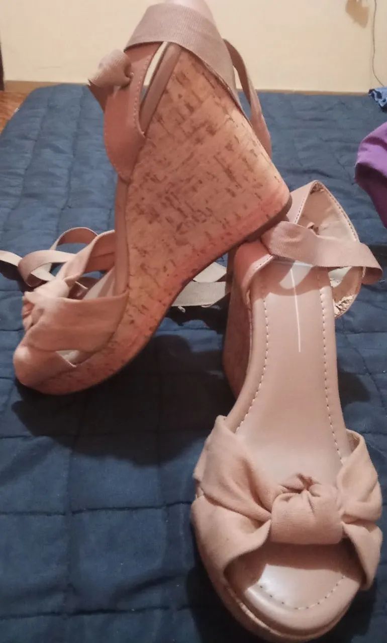 Sandália Moleca nude com amarração - Foto 2