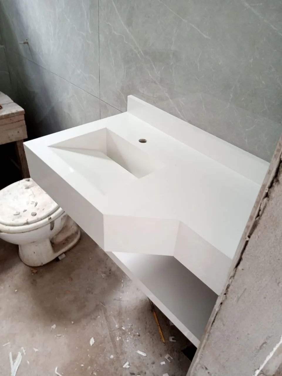 Pias de porcelanato com extensão de braço  - Foto 4