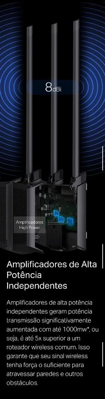 Roteador TP-Link alta potência seminovo e c/ nf - Foto 2