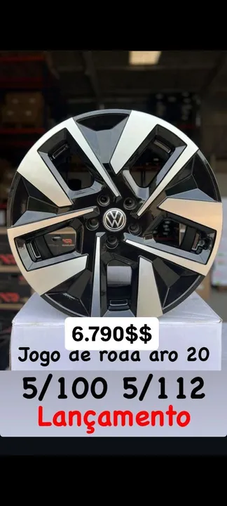 Rodas aro 20 lançamento nova Amarok na furacão 5x100 e 5x113