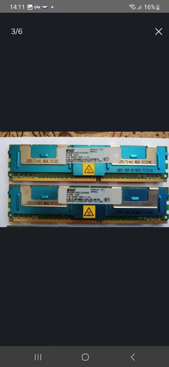 Memórias Servidor 512GB DDR2 