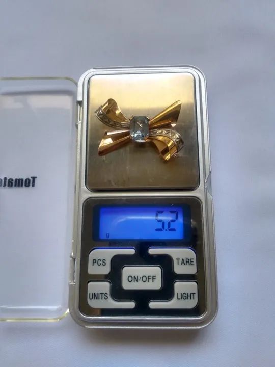 Broche Laço 18k Víntage - Foto 4