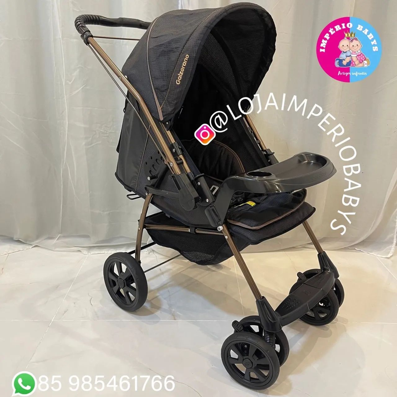 Carrinho de Bebê Galzerano Semi Novo - Foto 3