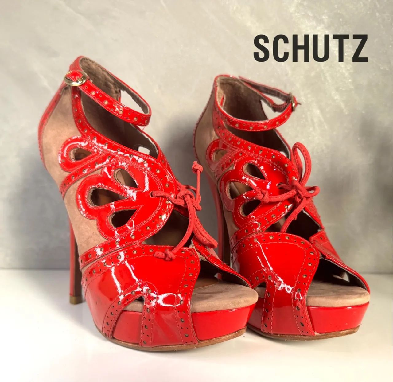 Sandália Schutz Vermelha - outlet 