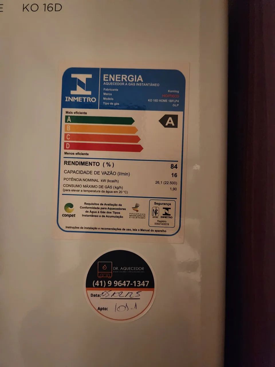 Aquecedor a Gás Komeco KO 16D - GLP - Foto 2
