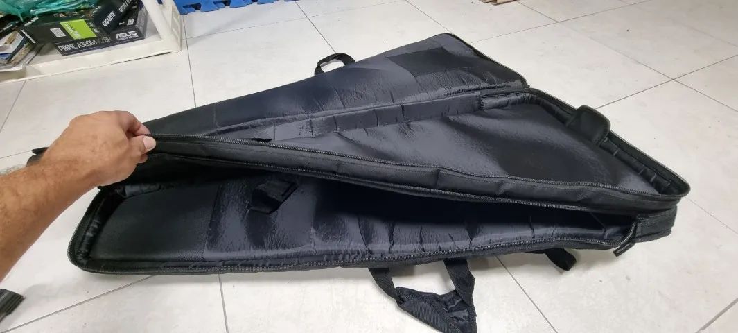 Bag capa dupla para 2 guitarras - Foto 4