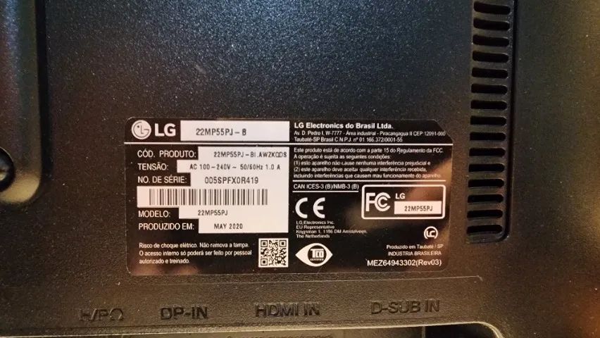 Monitor Lg Flatron 22mp55pq 21,5 Polegadas Excelente Estado com Visor horz/vertical - Foto 3