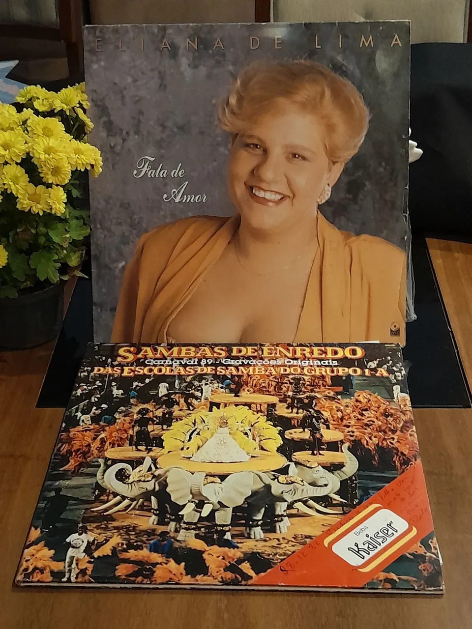 Discos de Vinil Eliana de Lima e Sambas de Enredo Carnaval 89