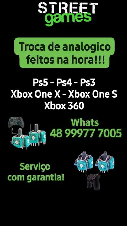 STREET GAMES - TROCA DE ANALOGICO NA HORA!