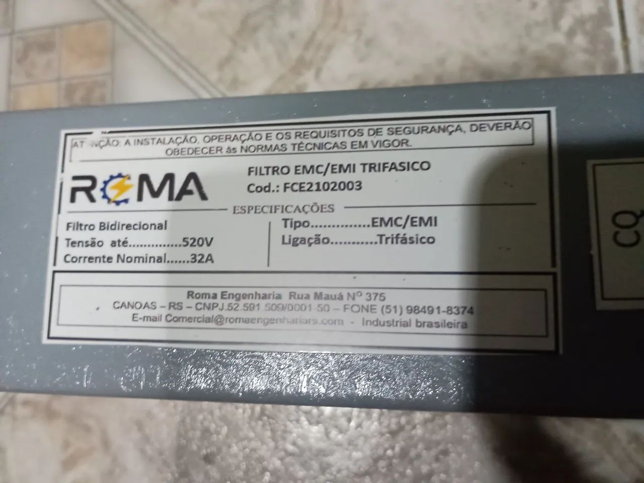 Filtro contra queima de componentes eletrônicos 64297083972995121