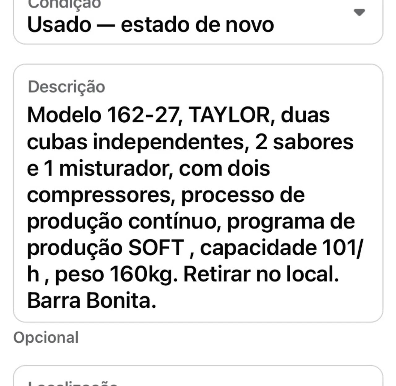 Máquina de sorvete Soft TAYLOR usada - Foto 5