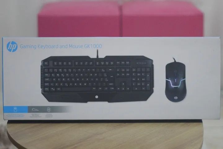 Kit Teclado e Mouse Gamer da HP gk1000
