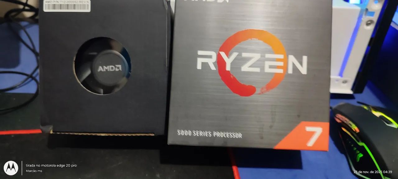 Cooler p/ processador AMD ORIGINAL nunca usado p/ 7 5700x a pasta térmica veio de fabrica 