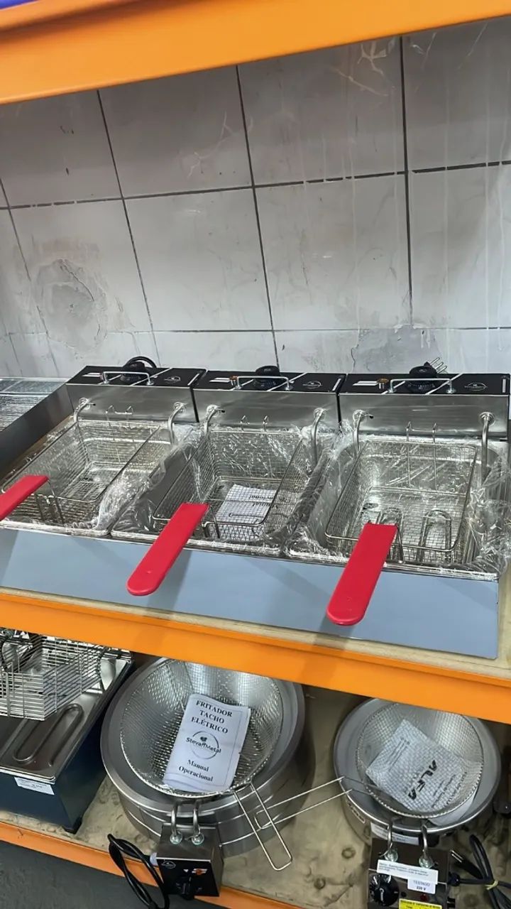 Fritadeira elétrica de bancada 3 cestos 15l (Ester)
