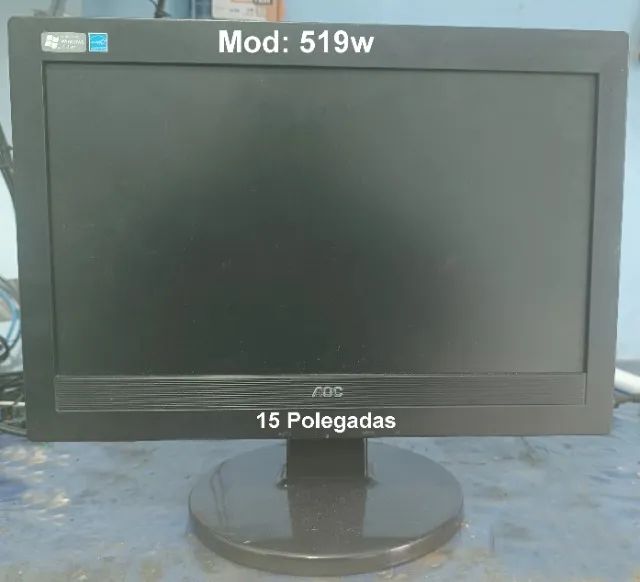 Monitor Lc Aoc Modelo 519w 15 Polegadas em perfeito estado64385327609603122