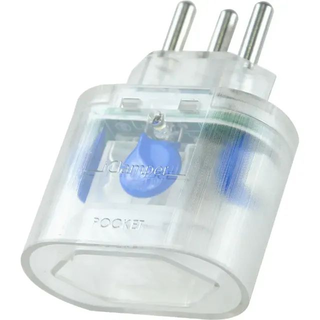 Protetor Contra Surtos DPS Clamper Transparente 1 Tomada Pocket 3P - WZetta