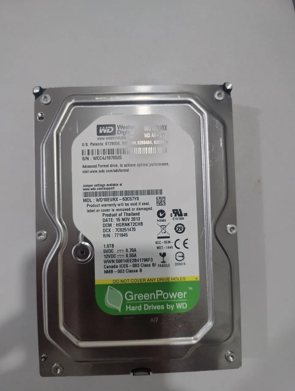 HD WD 1TB GreenPower